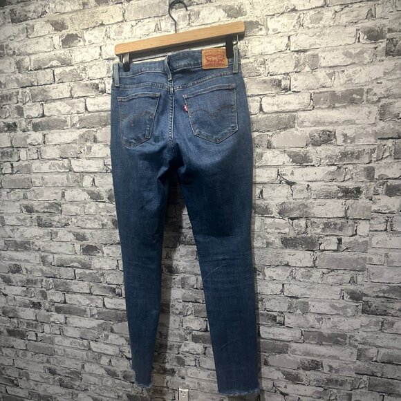 EUC Levi's Women 711 Skinny Jeans Lapis Hawaii Blue Size 26 - Picture 5 of 16